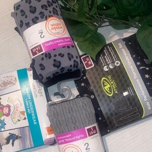 Girls' Heavyweight Gray Tights - 2-Pack